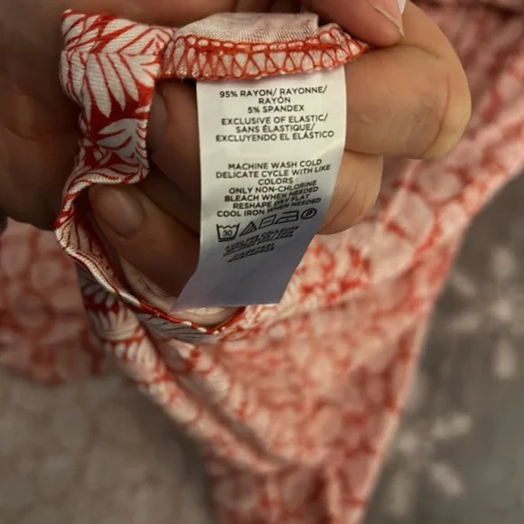 EUC loft tie back beach dress - Picture 5 of 5